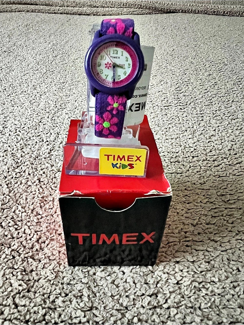 Timex Kids Time Teacher Floral Watch in Purple & Pink NWT